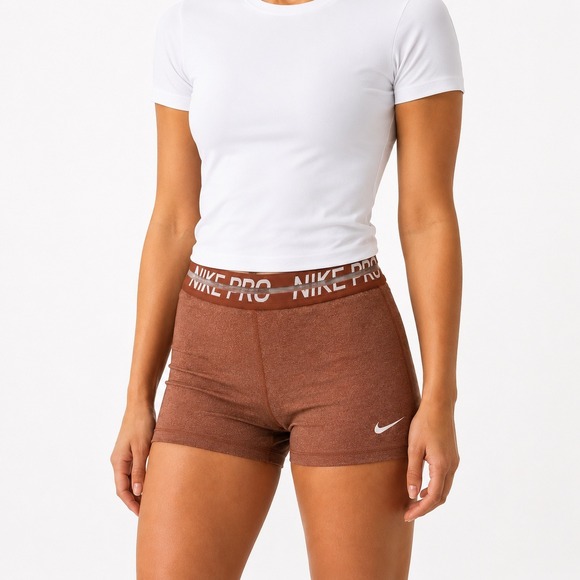 Nike Pants - Nike Pro Training Shorts Womens Medium Burnt Orange Heather Compression